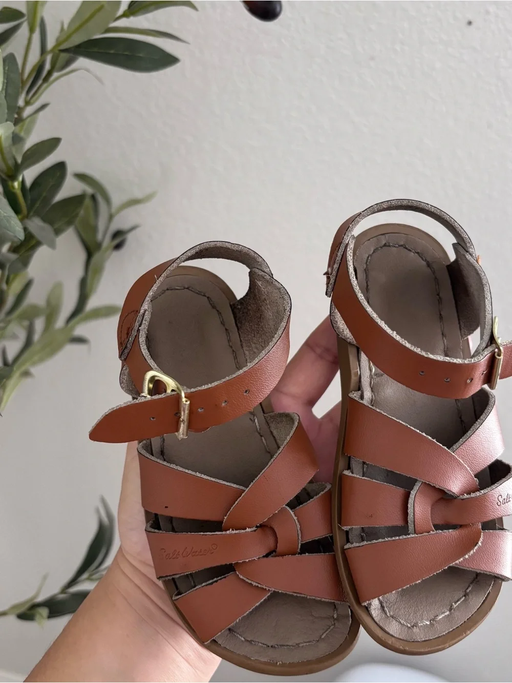 Salt Water Girls Brown Strappy Leather Sandals